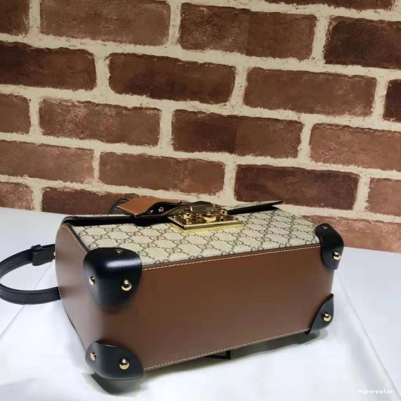 Hyper Peter bamboo Padlock GUCCI GG small bag shoulder 0808